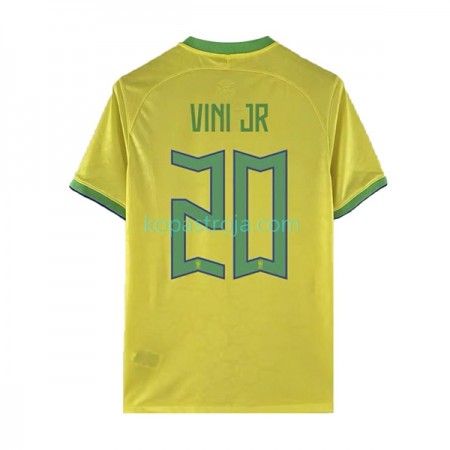 Billiga Fotbollströjor Brasilien Vinicius Junior 20 Hemma tröja WM 2022 Kortärmad